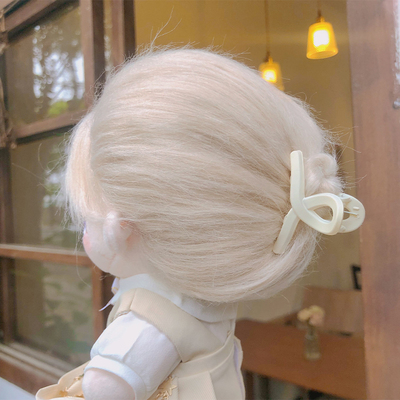 可奈造物 鲨鱼夹 20cm棉花娃娃娃用发夹  通用后脑勺发夹发卡饰品