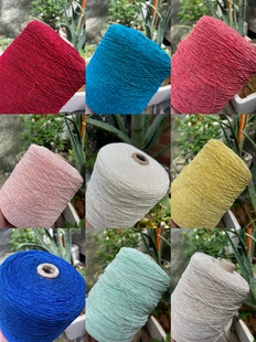 特色 包芯棉 高光纯棉包芯纱 骨感定型线 帽子线 钩包线 手编配线