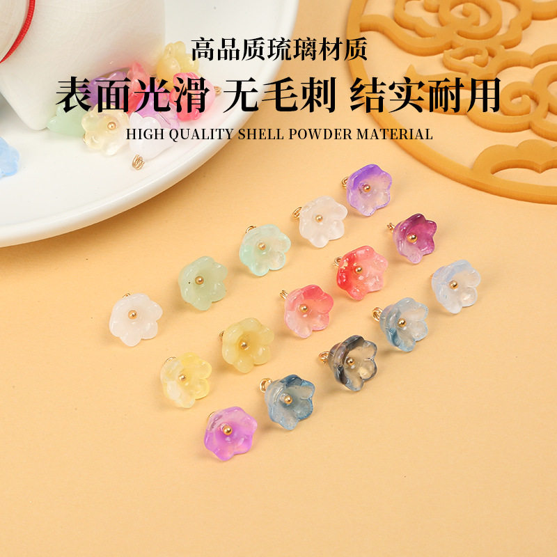 国风旗袍仿玉石风铃纽扣玻璃装饰扣中式唐装汉服雪纺衬衫盘扣扣子