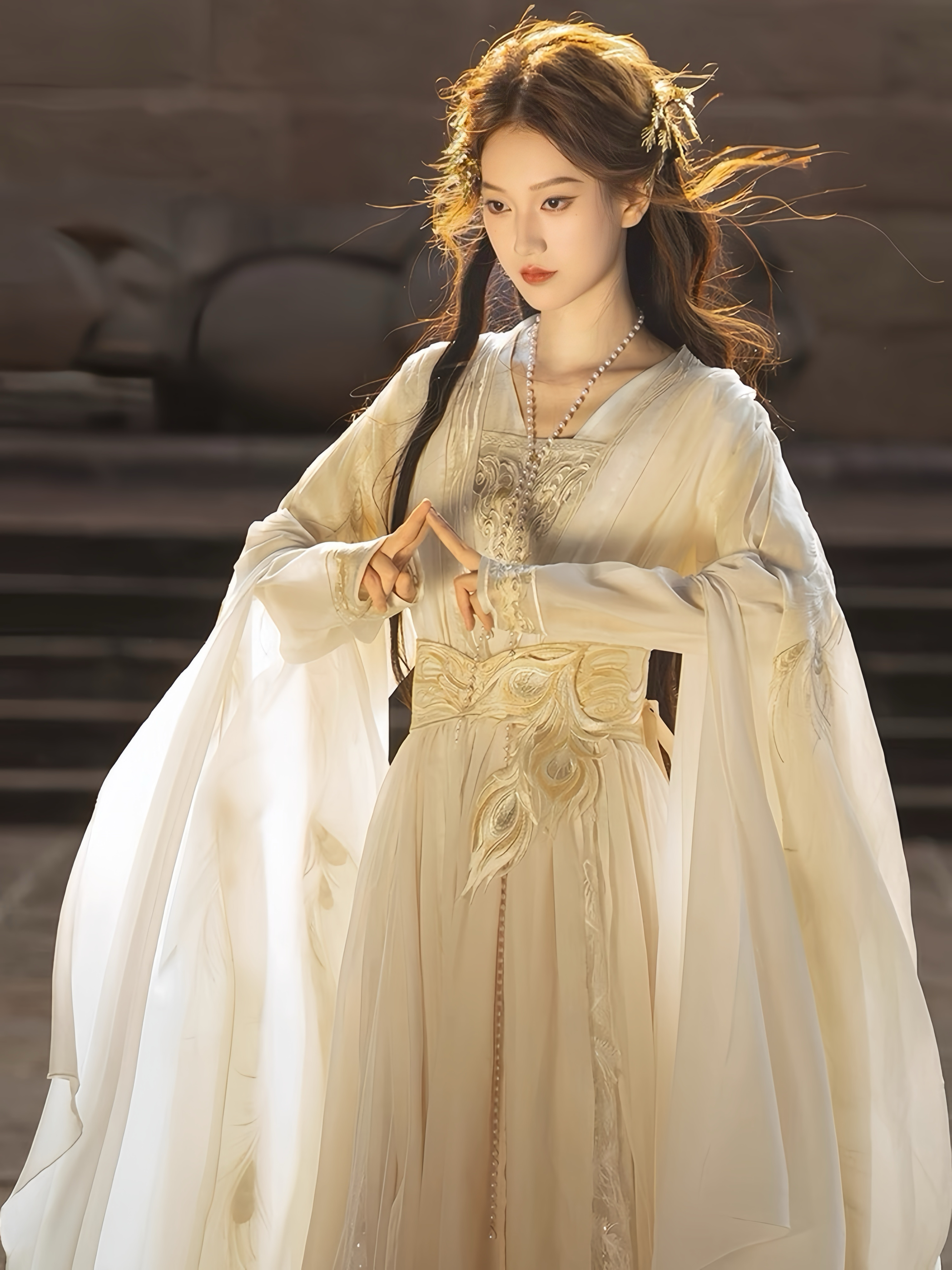 古风仙侠超仙齐腰汉服套装神女