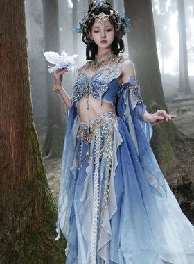 敦煌舞蹈服异域风情服装写真摄影表演服西双版纳旅拍西域舞姬飞天