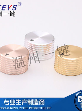 KN-D3 铝合金胶木音响旋钮菠萝CD纹15*25mm旋转开关音量调节帽子