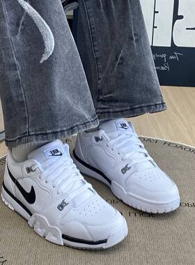 NIKE耐克低帮百搭简约白色男子运动训练休闲板鞋CQ9182-106
