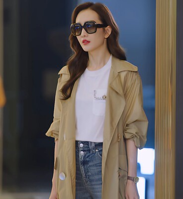 新居之约王鸥陈曦同款2025夏季韩版薄款中长款风衣防晒衣女外套潮