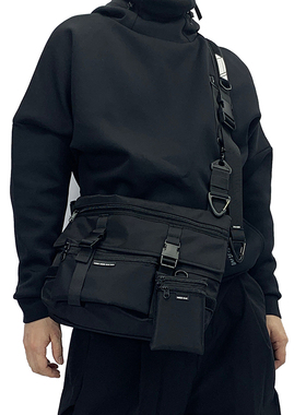 MEDKAI原创模块化机能斜挎包潮牌大容量日系休闲单肩电脑邮差男包