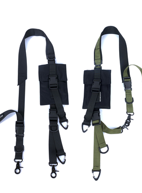 MEDKAI可拆卸模块机能手机包单肩包带子斜挎包配件国潮男胸包腰包