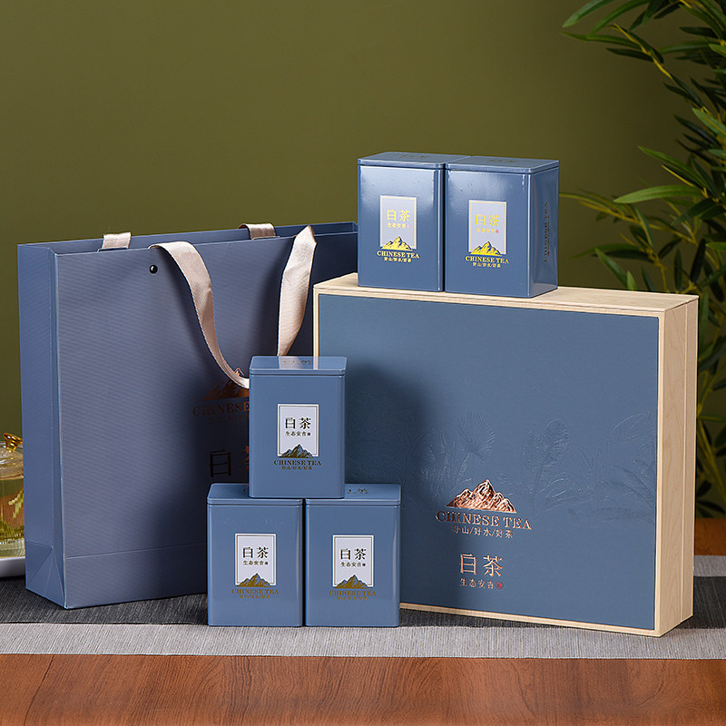 茶二叔2023年正宗安吉白茶新茶春茶茶叶明前特级250g礼盒装礼品盒_虎窝淘