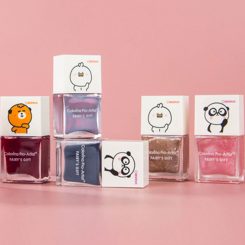 Colorina动漫色彩指甲油免烤不可剥油性美甲珠光亮片酒红显白豆沙,彩妆/香水/美妆工具,指甲油,淘宝优惠券,粉丝福利购,淘宝优惠卷