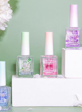 Colorina花之语美甲护甲亮油油性不可剥透明色指甲油12ml免烤封层