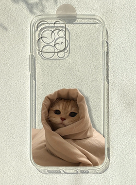 被窝猫咪适用苹果15/14华为mate60小米11pro荣耀90vivos12情侣手机壳