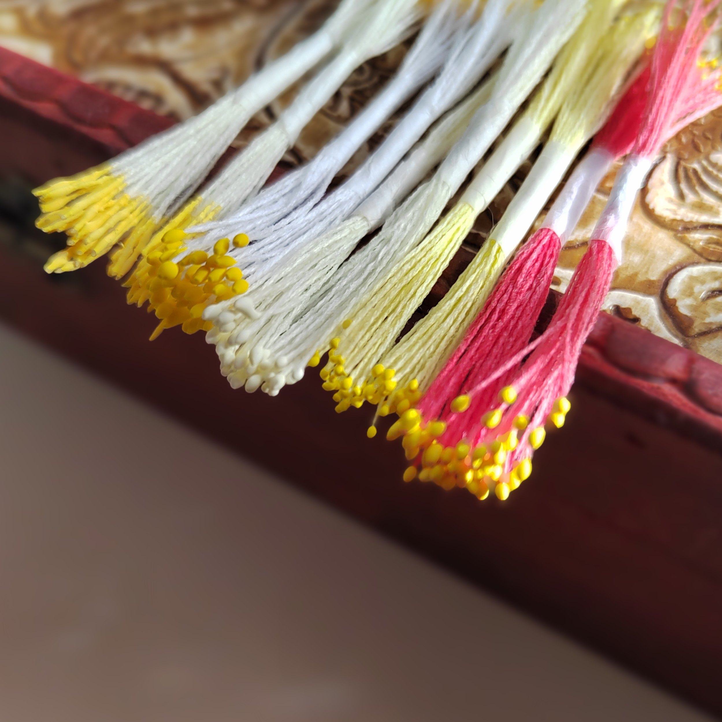 进口极细仿真翻糖石膏花蕊 0.5-1mm粗6cm长手工diy头饰品配件材料
