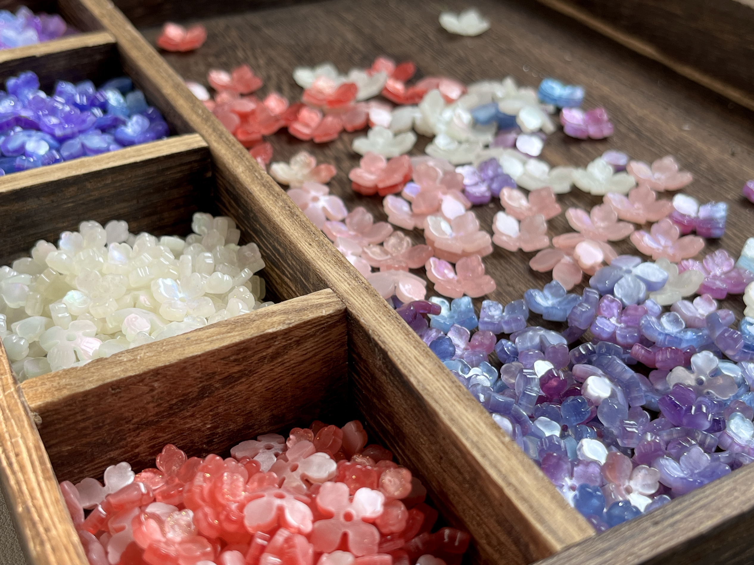 10个价 原创古风手工DIY配件醋酸花边紫阳 醋酸立体紫阳花朵