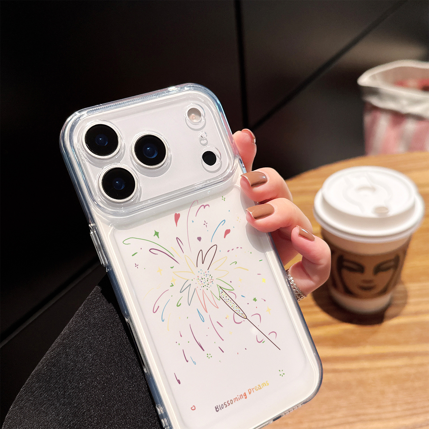 适用苹果17手机壳iphone17promax炫彩烟花16promax透明14小众高级感13女生air新款15pro简约11超薄全包保护套