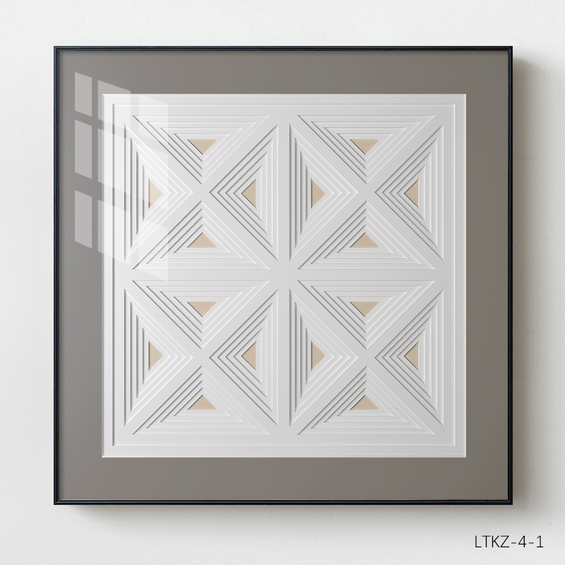 现代简约客厅装饰画 立体卡纸装裱个性实物画 玄关书房壁画墙画