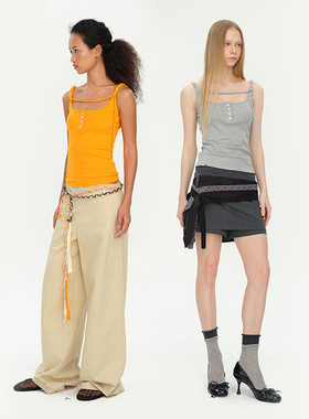 MovingMovingMoving 5/16 20:00 夏日扭结肩带百搭工装显瘦背心