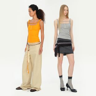 MovingMovingMoving 5/16 20:00 夏日扭结肩带百搭工装显瘦背心