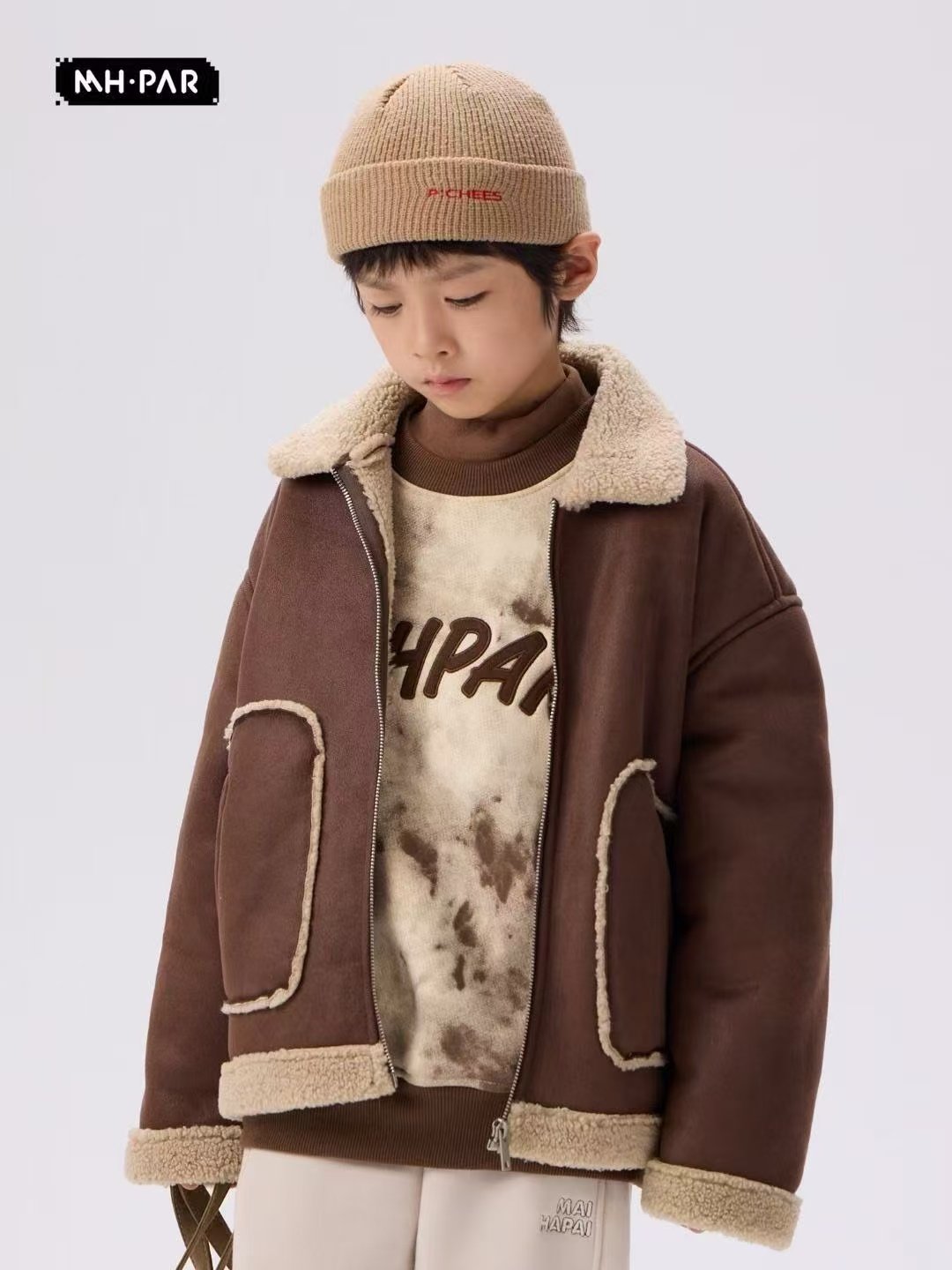 MHP麦哈派新款儿童男童女童皮毛一体外套保暖休闲帅气255022,童装/婴儿装/亲子装,T恤,淘宝优惠券,粉丝福利购,淘宝优惠卷