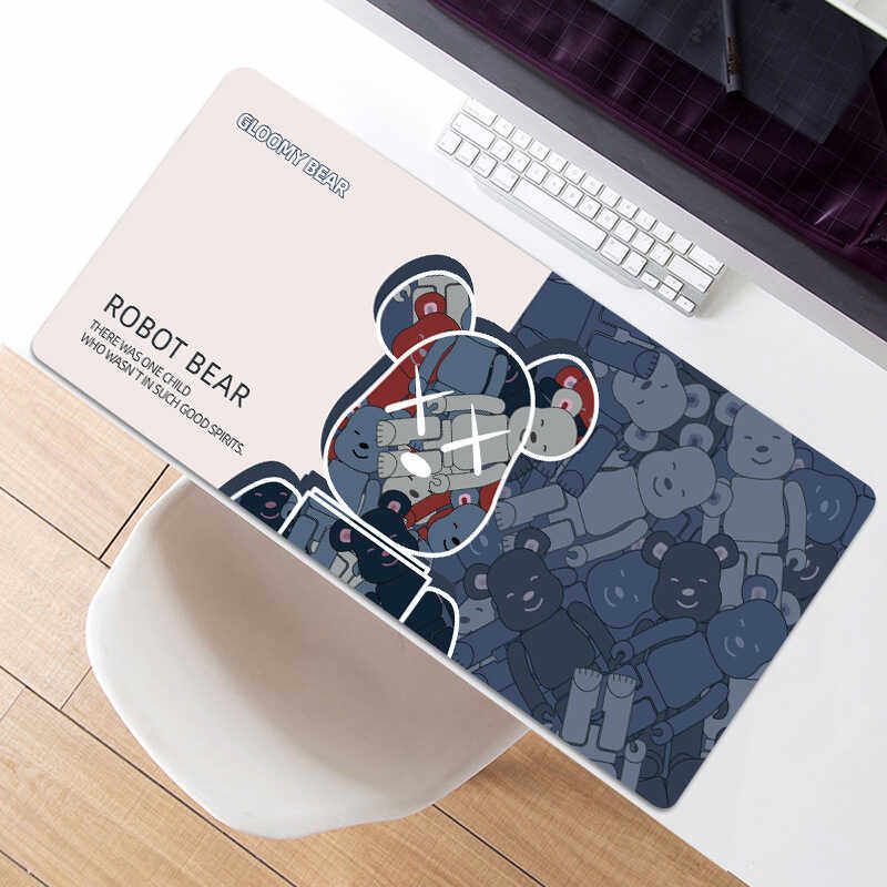 暴力熊鼠标垫超大号电脑键盘桌垫办公学习书桌面防水防油耐脏