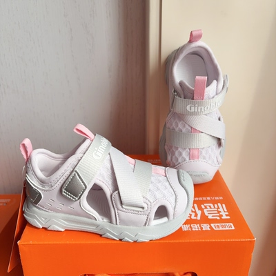 基诺浦机能鞋26夏款包头凉鞋网鞋防滑软底加固稳步鞋男女中大童鞋