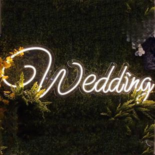 婚礼logo发光名字牌定制霓虹灯字母挂件婚庆道具舞台背景装饰布置