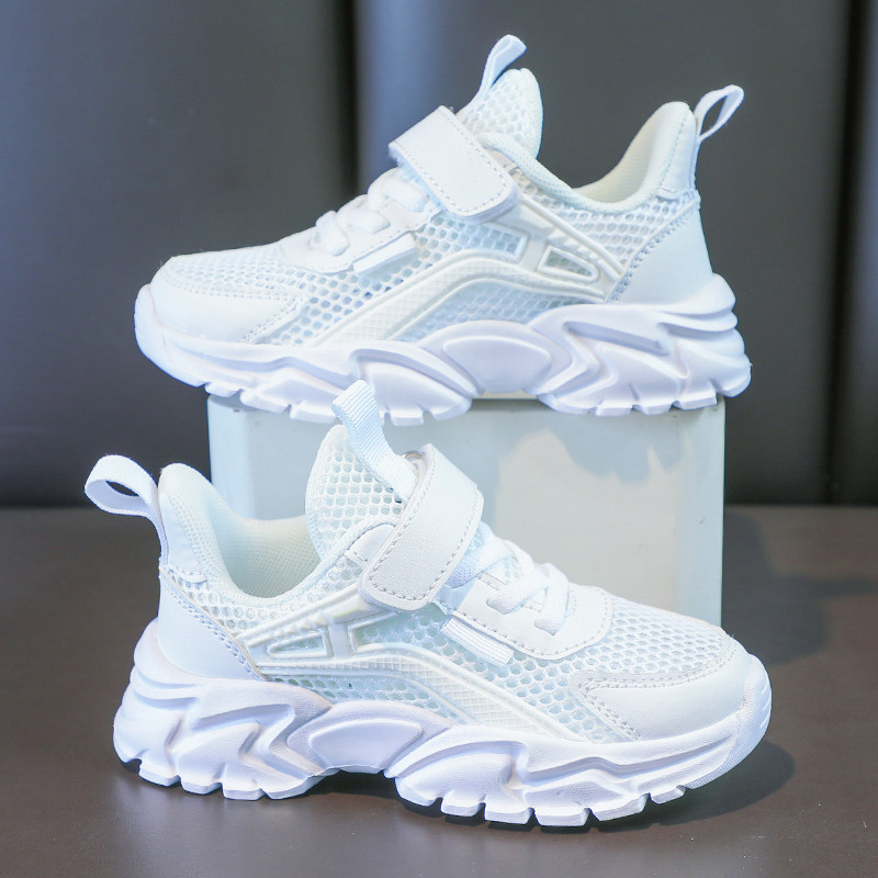 品牌男童鞋春夏季小白鞋透气运动鞋儿童女童单网鞋中大童网面鞋子