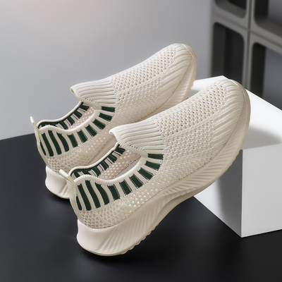 ABCkings儿童袜鞋夏季款男童透气飞织单网鞋一脚蹬女孩室内休闲鞋