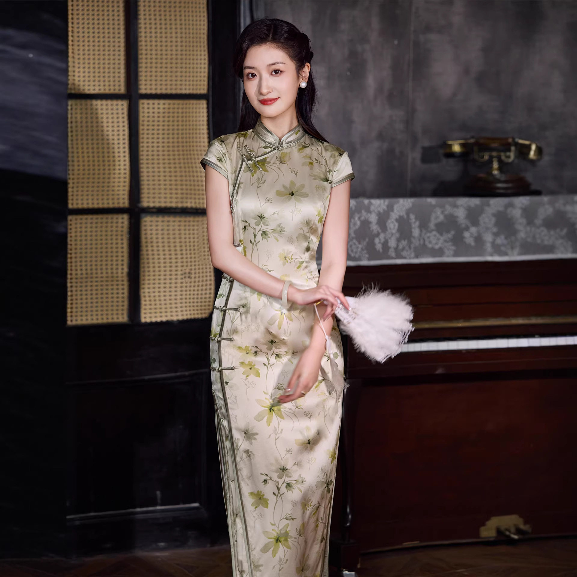 今典真丝旗袍2026新款夏季改良新中式桑蚕丝连衣裙高端素雅气质女