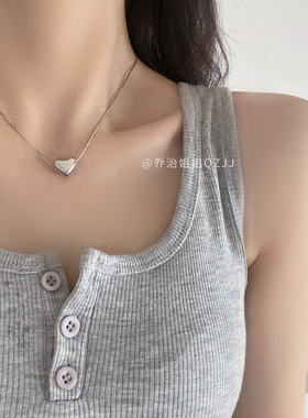 乔治姐姐立体爱心暗黑朋克项链