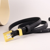 腰带女厂家 饰配牛仔裤 新款 头层牛皮女士细腰带小众设计针扣皮带装