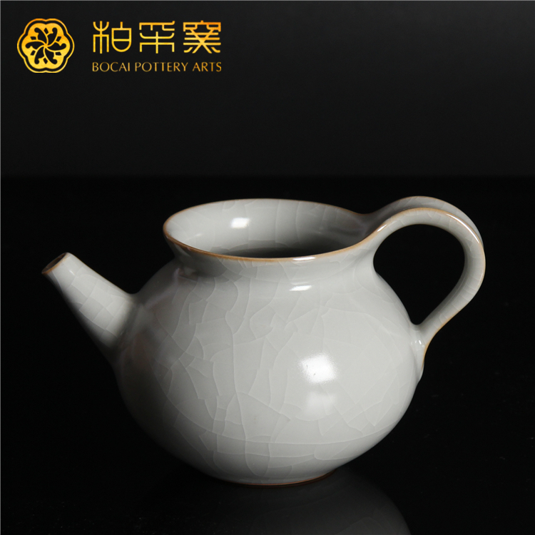 台湾柏采窑问泉公杯IR-126E汝窑月白公道杯陶瓷茶海高级茶具茶器