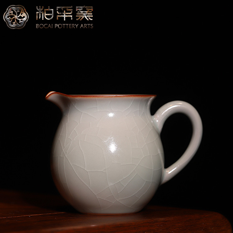 柏采四代粉青满园公杯汝窑公道杯图片