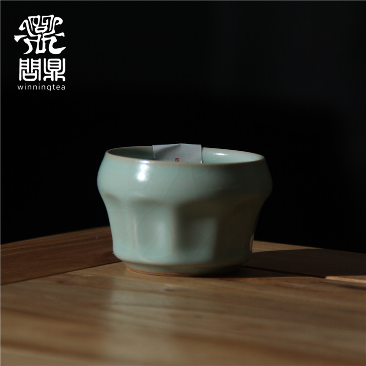 停产款问鼎汝窑陶瓷复古风茶杯