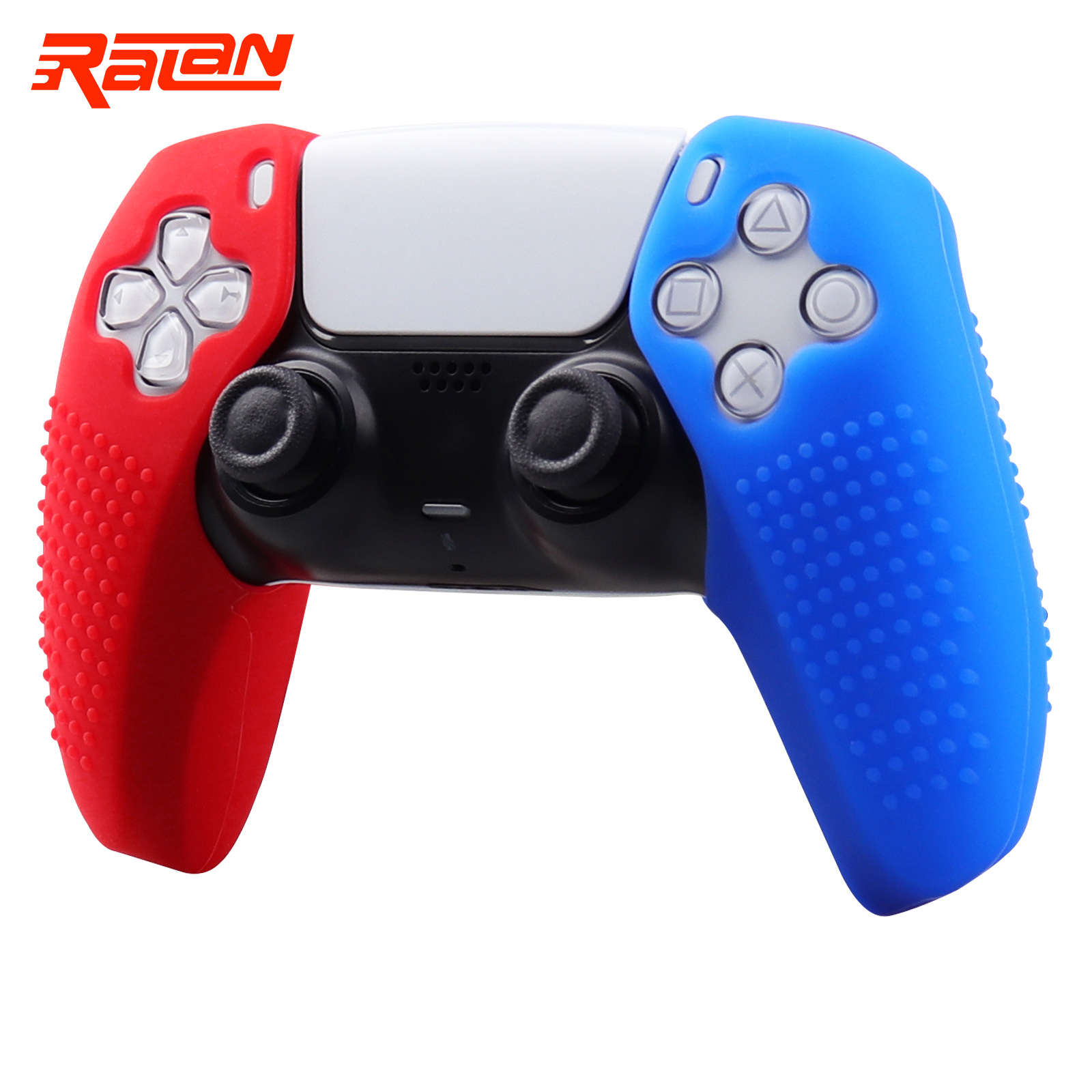 PS5 핸들 실리콘 커버 왼쪽 및 오른쪽 분할 핸들 실리콘 커버 미끄럼 방지 핸들 보호 커버 신제품 재고 있음