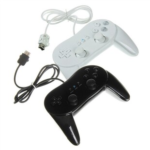 全新Wii PRO经典二代牛角手柄 Wii经典二代手柄 Wi手柄加强版原装