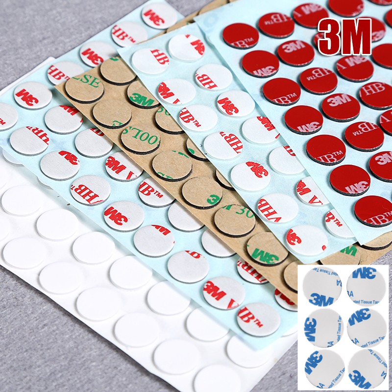 3m双面胶贴圆形方强力泡沫海绵