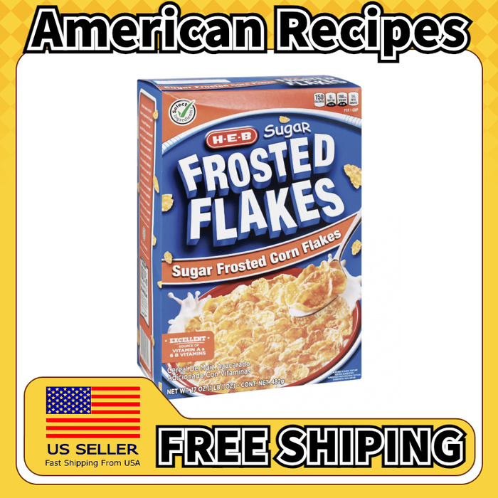 美国直邮HEB Sugar Frosted Flakes Cereal 糖霜麦片早餐冷冲麦片