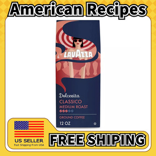 美国直邮Lavazza Ground Coffee 咖啡中度烘焙研磨咖340g