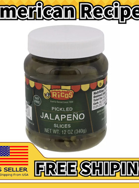 美国直邮Ricos Pickled Jalapeno Slices 腌墨西哥辣椒片340g
