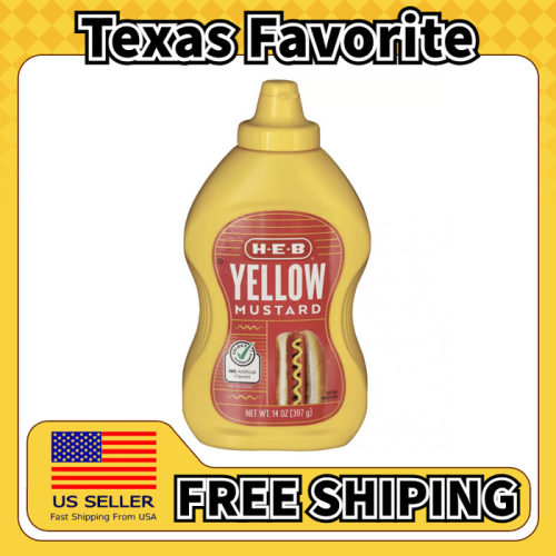 美国直邮HEB Yellow Mustard Dijon美式辣味汉堡三明治黄芥末酱