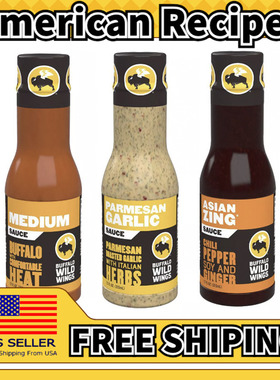 美国直邮Buffalo Wild Wings Sauce 美式烧烤酱BBQ酱鸡翅酱355ml