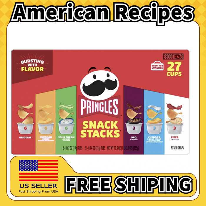 美国直邮Pringles Potato Crisps Chips Variety Pack 混合薯片
