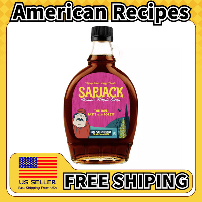 美国直邮Sapjack Organic Maple Syrup 早餐煎饼华夫饼枫糖浆354g