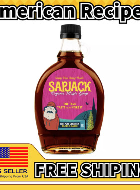 美国直邮Sapjack Organic Maple Syrup 早餐煎饼华夫饼枫糖浆354g