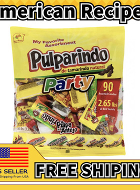 美国直邮De La Rosa Pulparindo Party Mix墨西哥罗望子糖果1200g