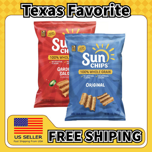 美国直邮SUNCHIPS Whole Grain Chips 全谷物薯片198.4g*2包