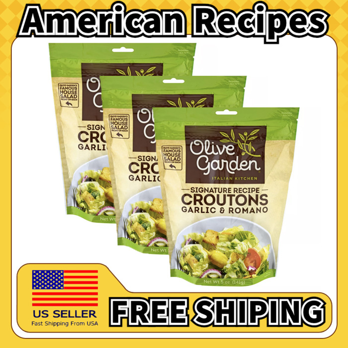 美国直邮Olive Garden橄榄园Seasoned Croutons沙拉黄油面包粒3包