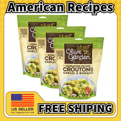 美国直邮Olive Garden橄榄园Seasoned Croutons沙拉黄油面包粒3包