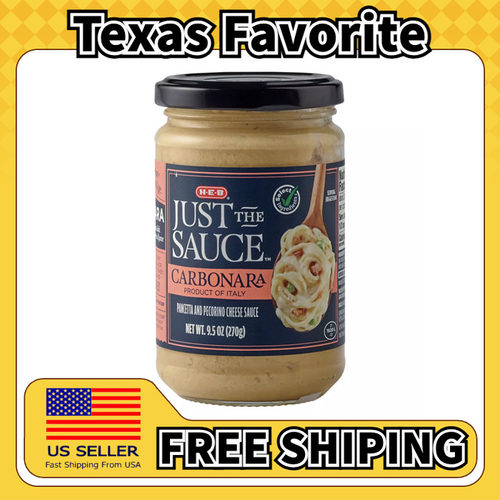 美国直邮HEB Just the Sauce Carbonara 培根蛋面酱汁270g