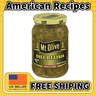 美国直邮Mt. Olive Dill Relish Pickles 美式汉堡莳萝泡酸黄瓜