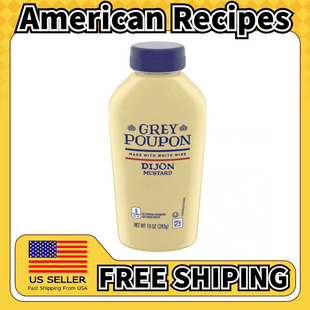 美国直邮Grey Poupon Dijon Mustard 美式汉堡三明治黄芥末酱